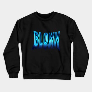 Melting Typography Crewneck Sweatshirt